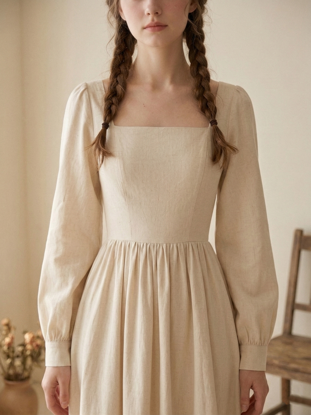 MTO - Mary Linen Dress