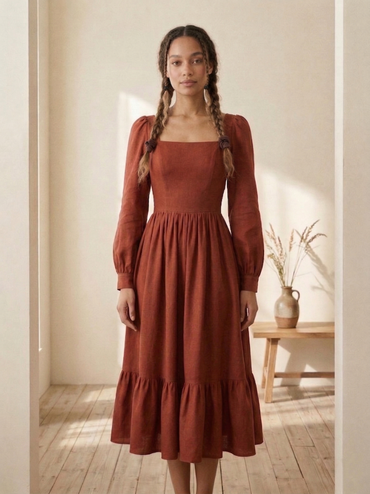 MTO - Mary Linen Dress