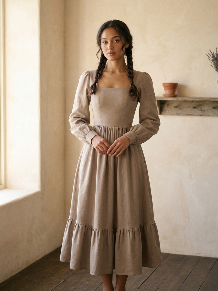 MTO - Mary Linen Dress