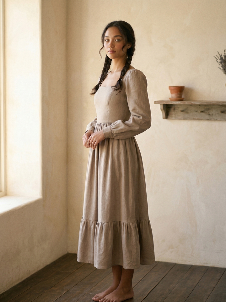 MTO - Mary Linen Dress