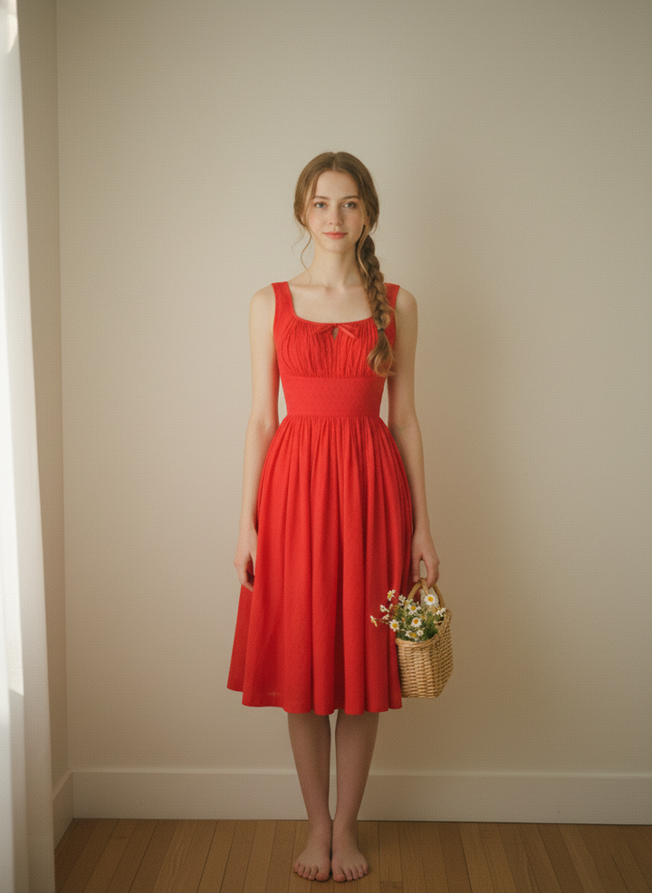 MTO - Michelle Dotted Swiss Dress