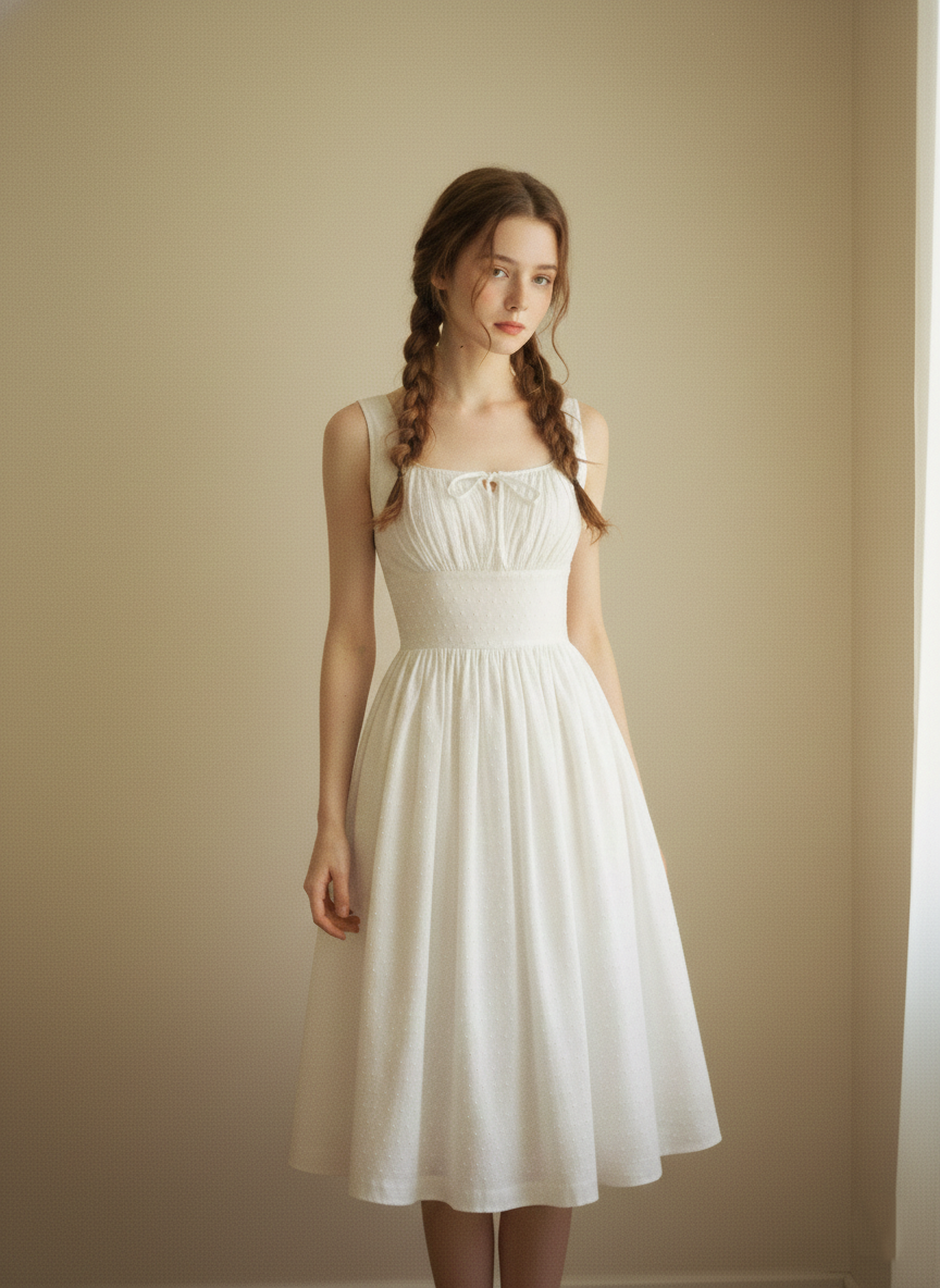 MTO - Michelle Dotted Swiss Dress