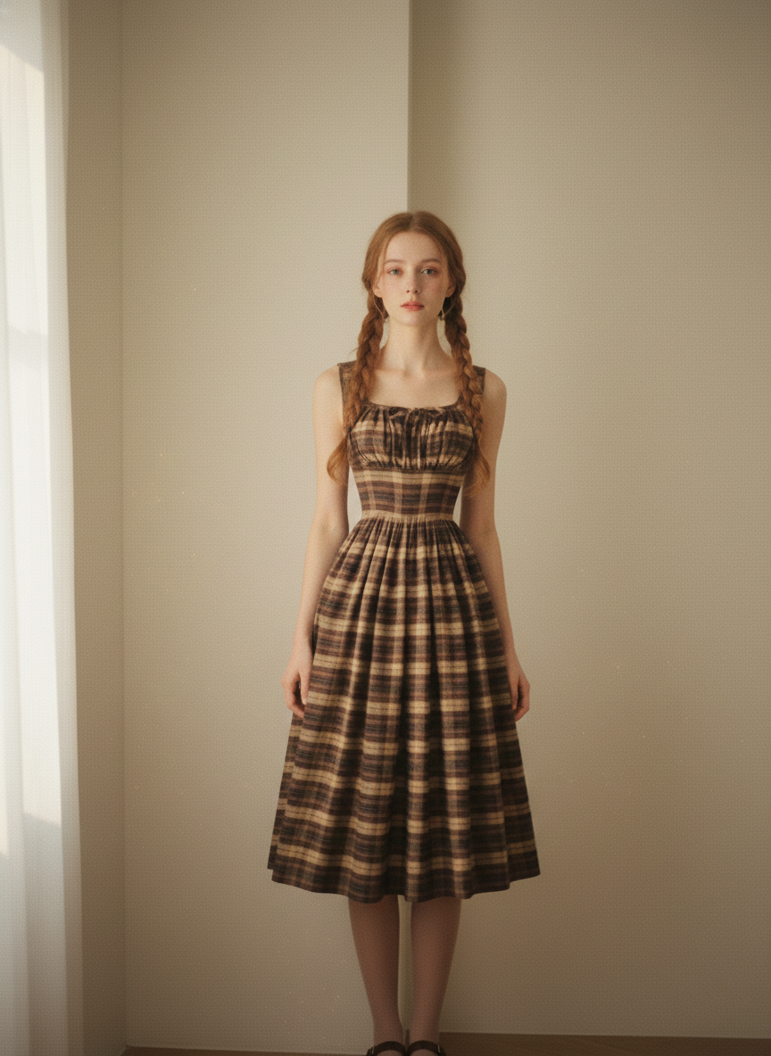 MTO - Michelle Plaid Dress