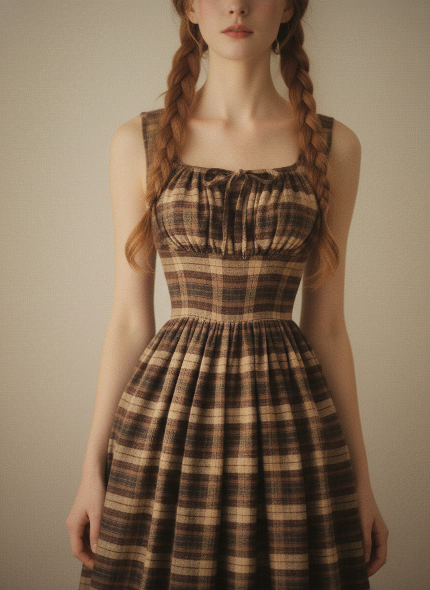 MTO - Michelle Plaid Dress
