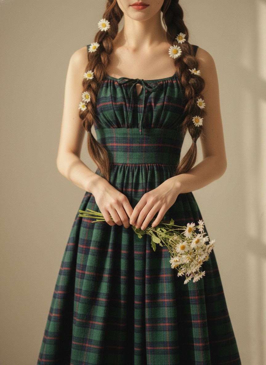 MTO - Michelle Plaid Dress