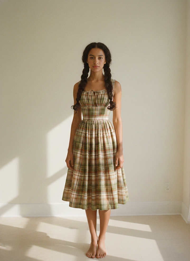 MTO - Michelle Plaid Dress