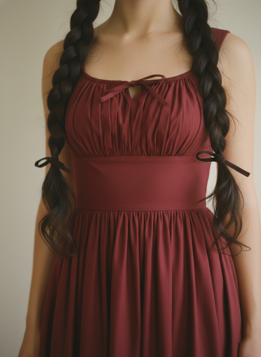 MTO - Michelle Solid Cotton Dress