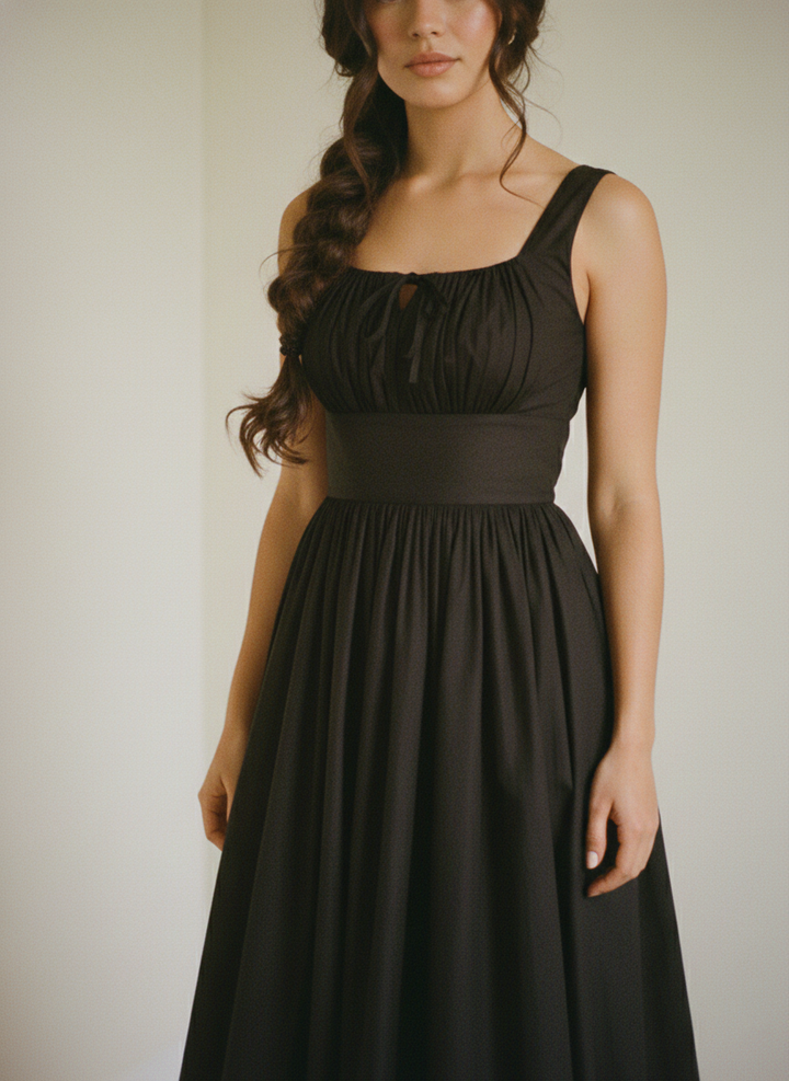 MTO - Michelle Solid Cotton Dress