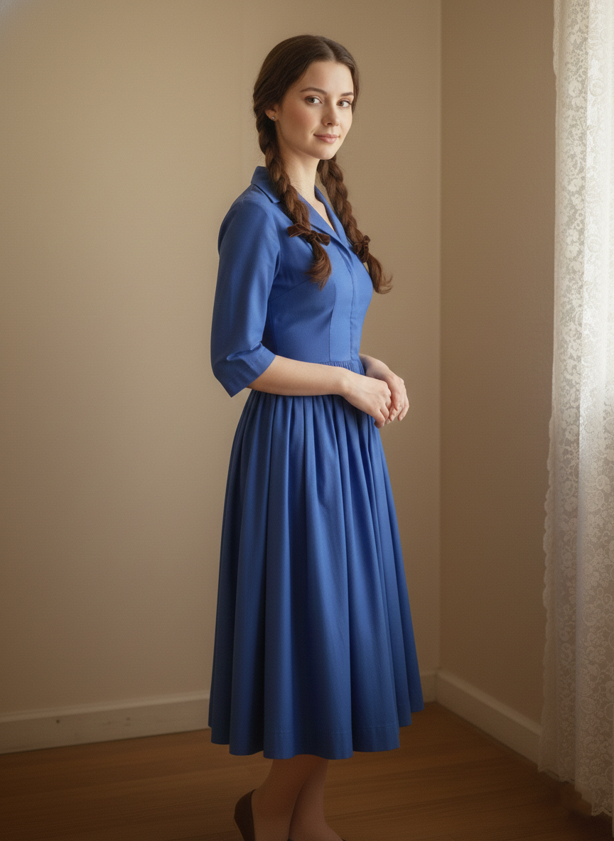 MTO - Natalie Solid Cotton Dress