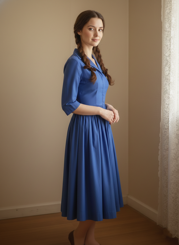 MTO - Natalie Solid Cotton Dress