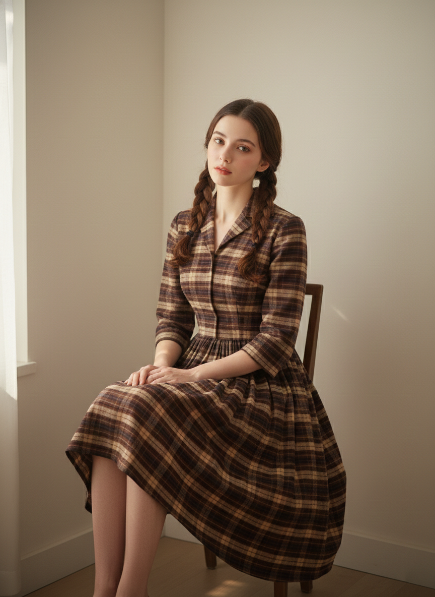 MTO - Natalie Plaid Dress