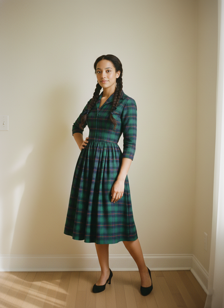 MTO - Natalie Plaid Dress