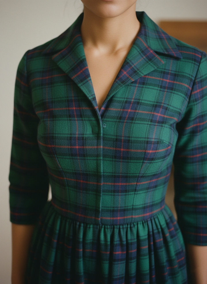 MTO - Natalie Plaid Dress