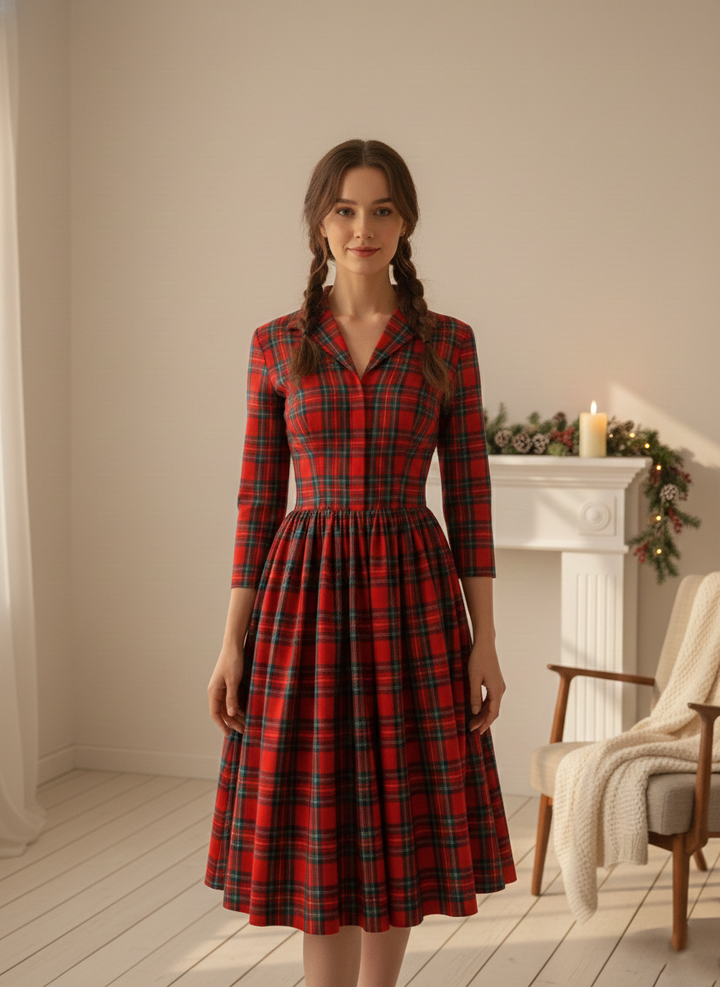 MTO - Natalie Plaid Dress