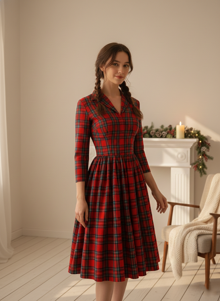 MTO - Natalie Plaid Dress
