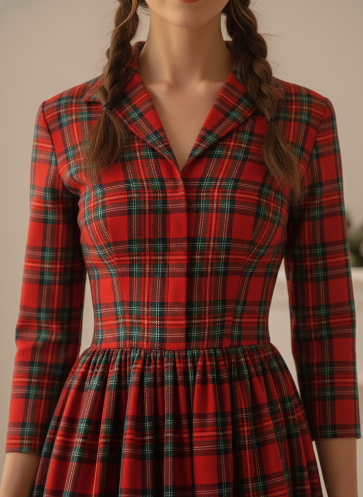 MTO - Natalie Plaid Dress