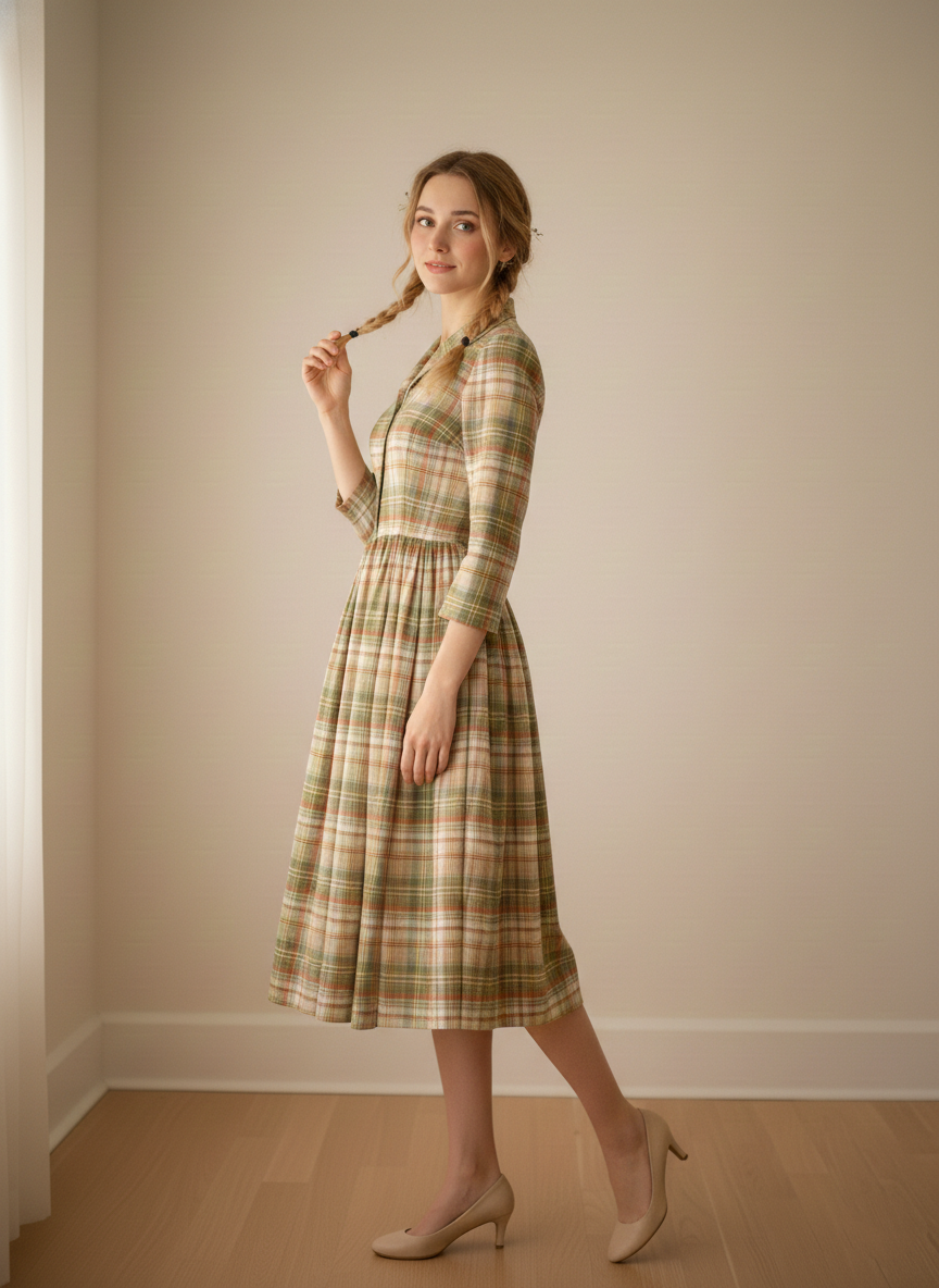 MTO - Natalie Plaid Dress