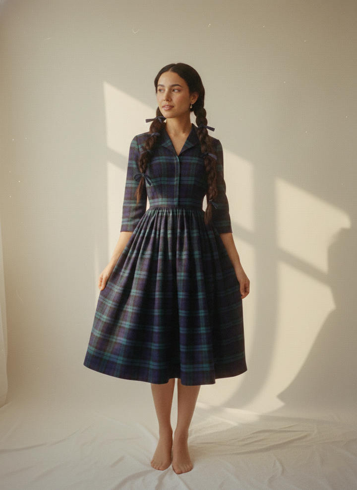 MTO - Natalie Plaid Dress