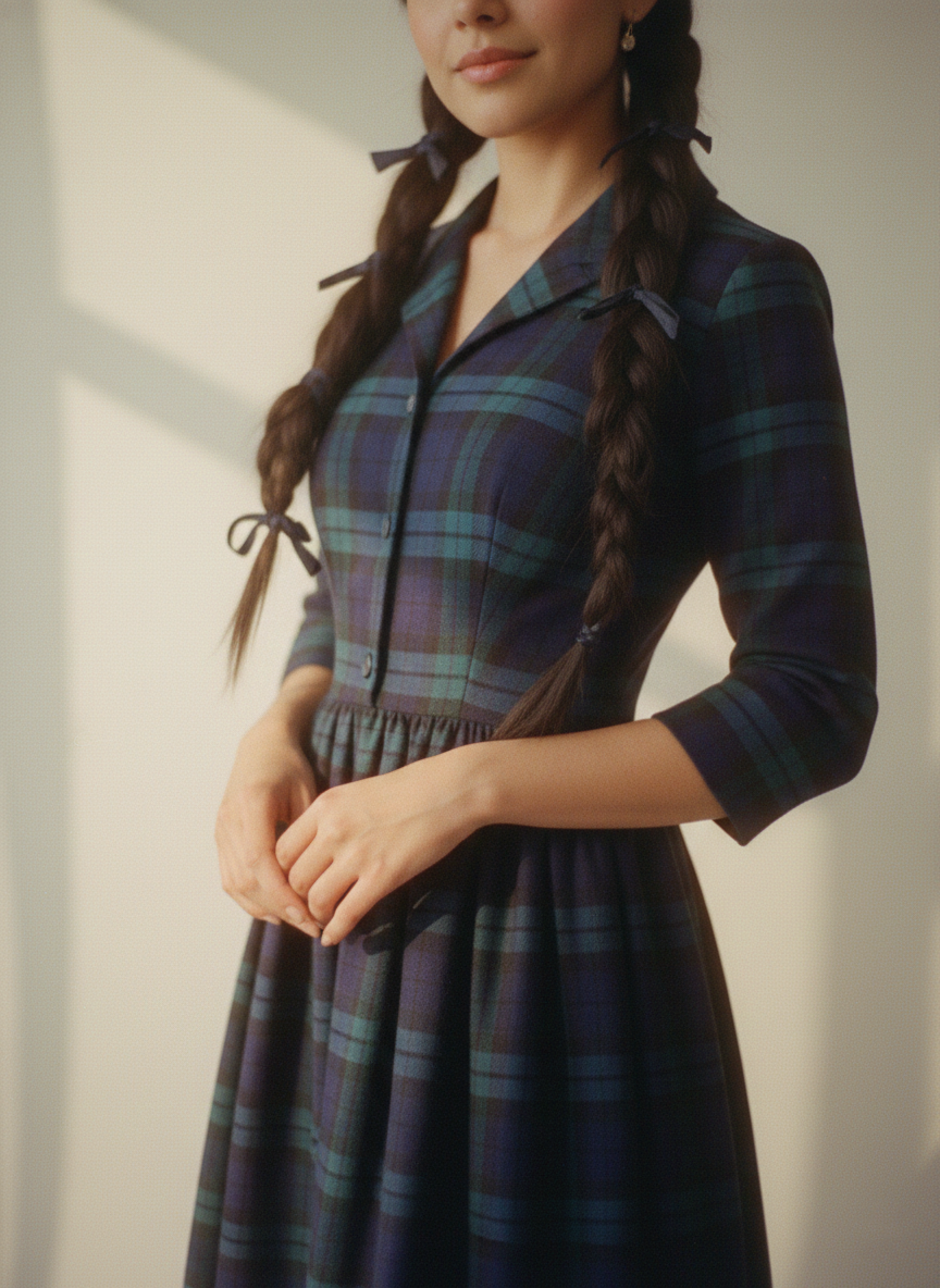 MTO - Natalie Plaid Dress