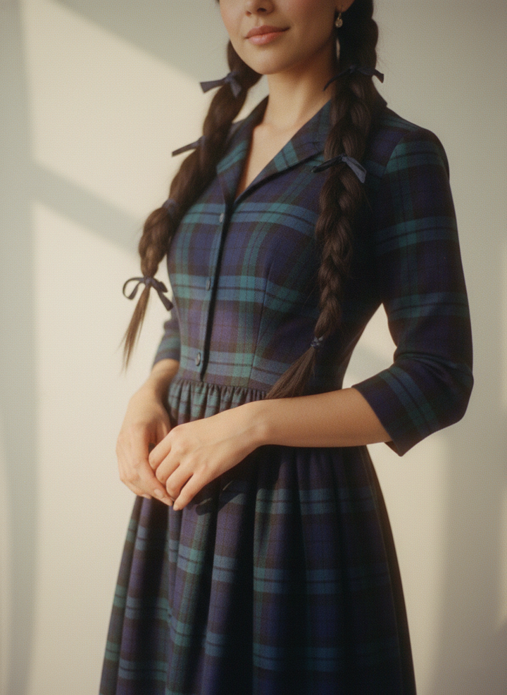 MTO - Natalie Plaid Dress