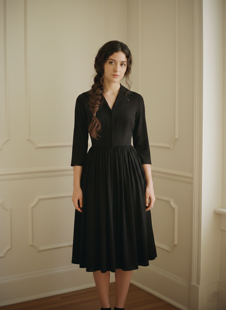 MTO - Natalie Solid Cotton Dress