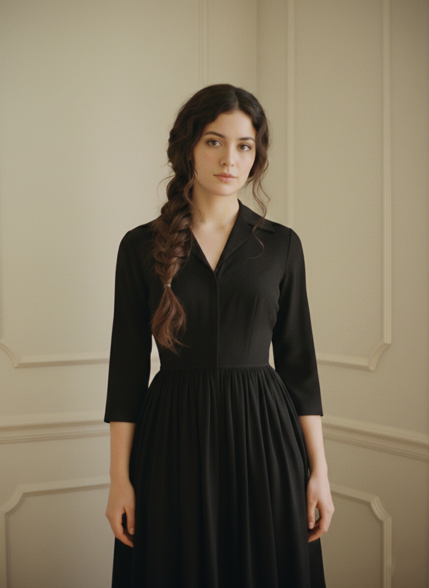 MTO - Natalie Solid Cotton Dress