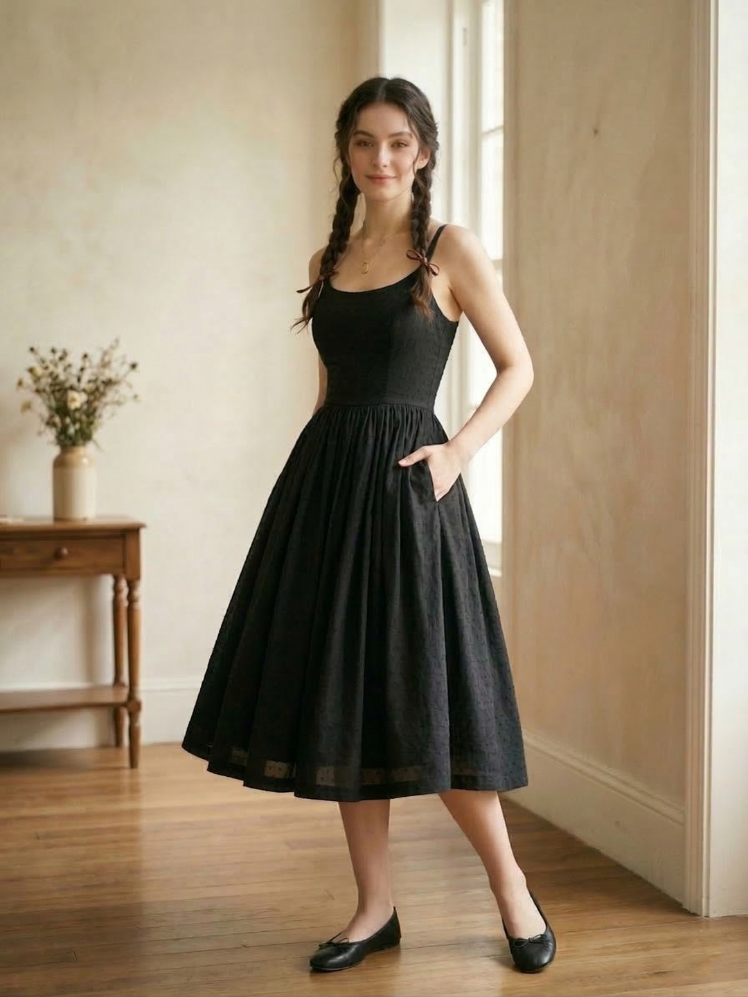 Penelope Dotted Swiss Dress