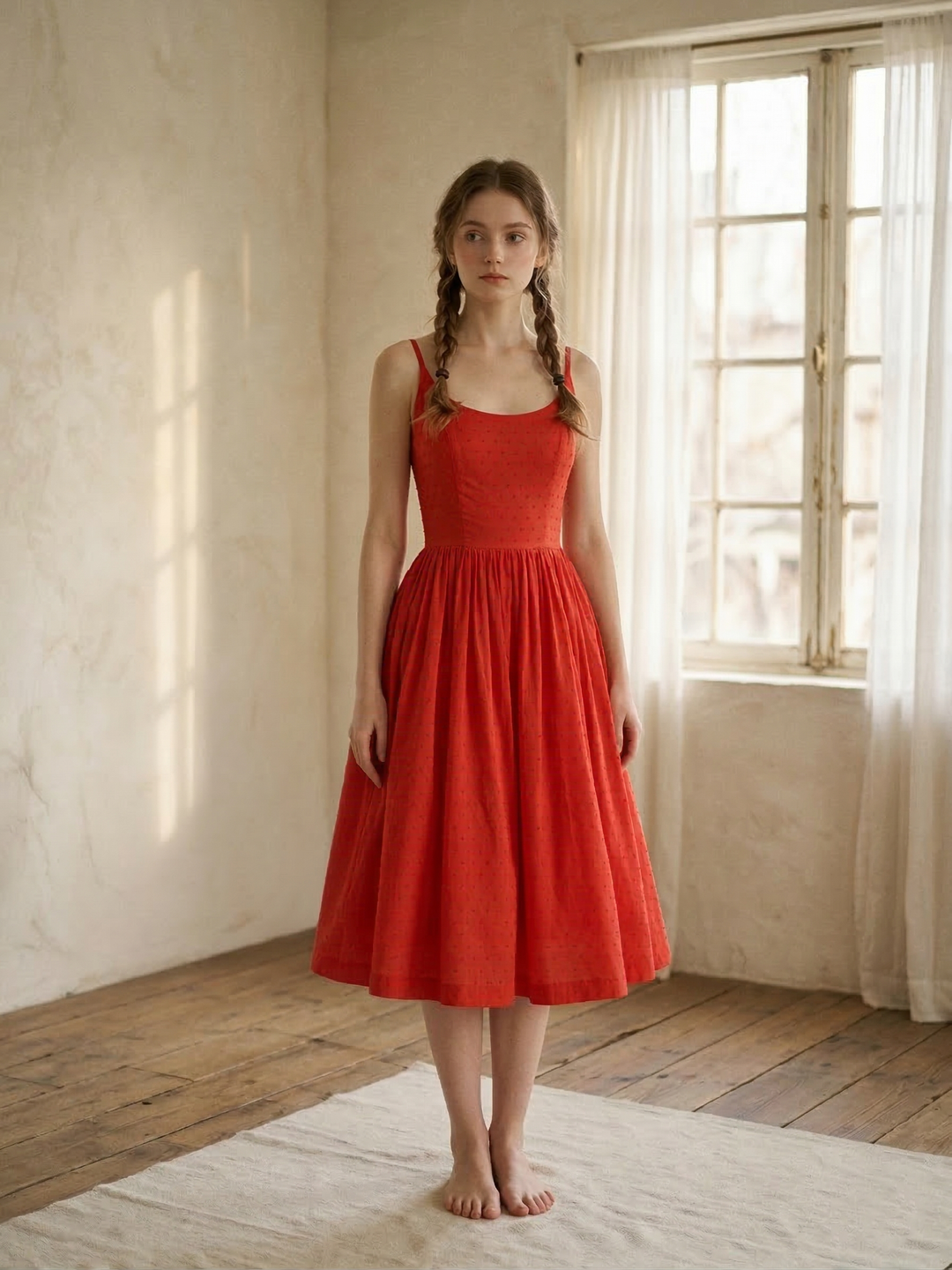 Penelope Dotted Swiss Dress