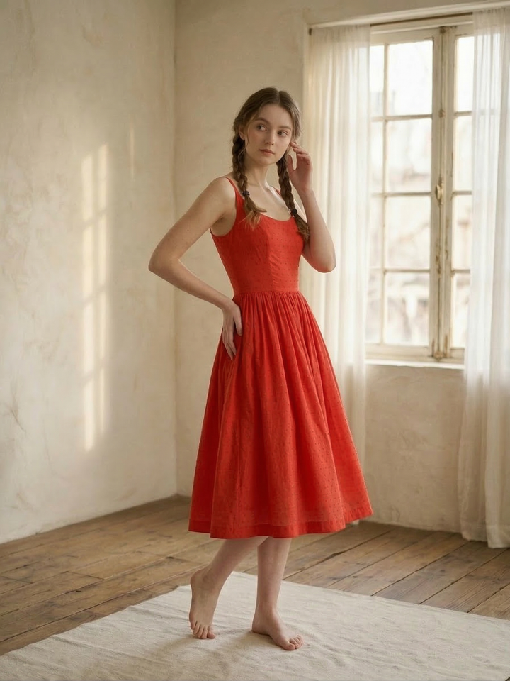 Penelope Dotted Swiss Dress