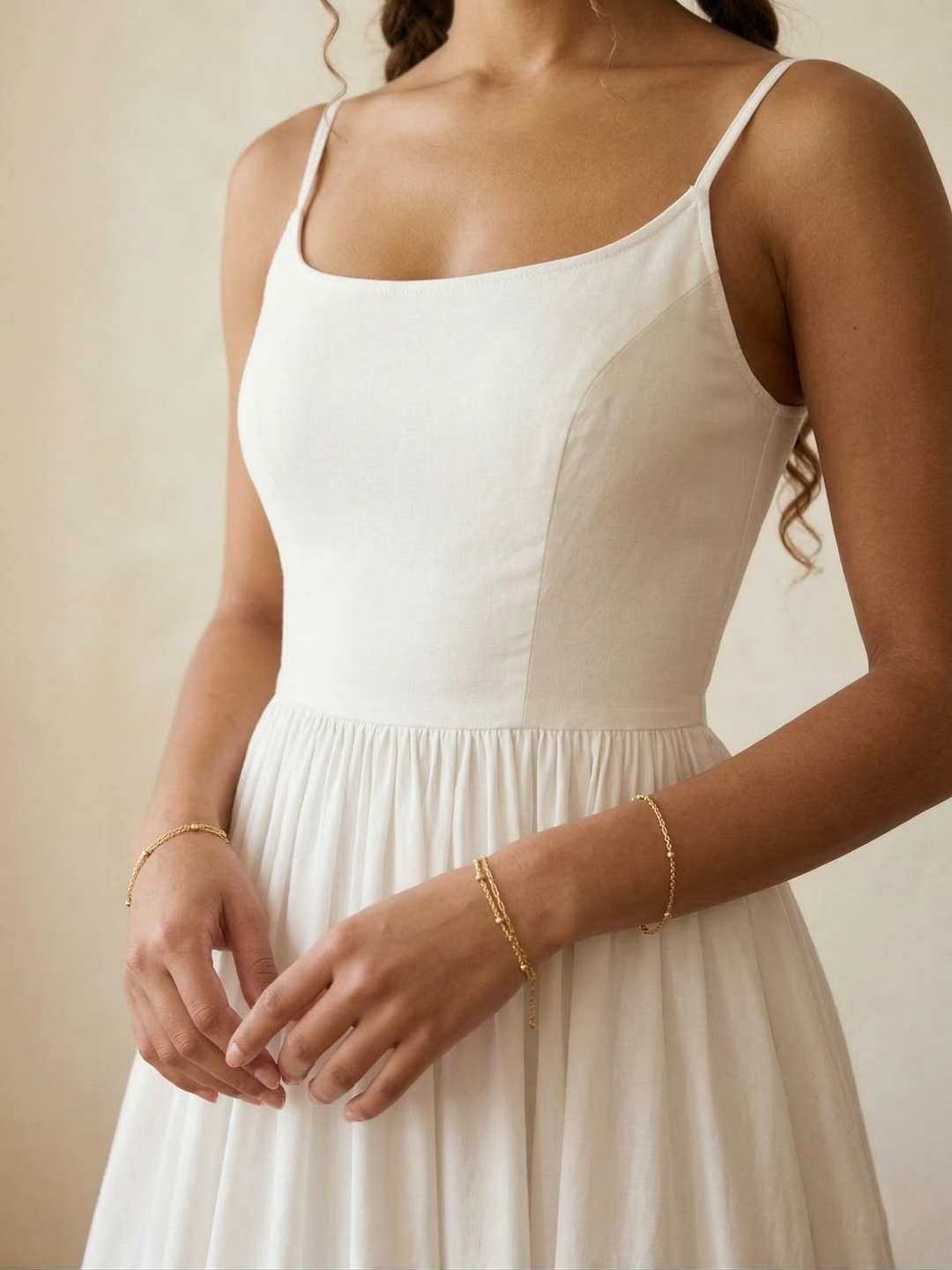 Penelope Solid Cotton Dress