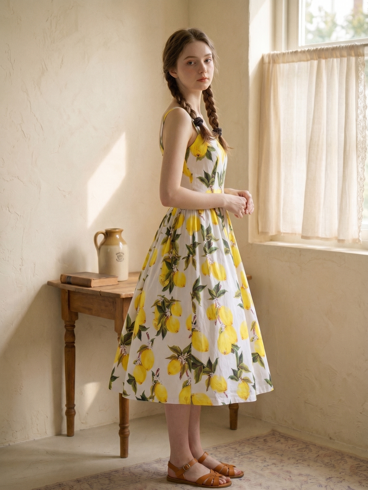 Penelope Dress "Freshly Squeezed"