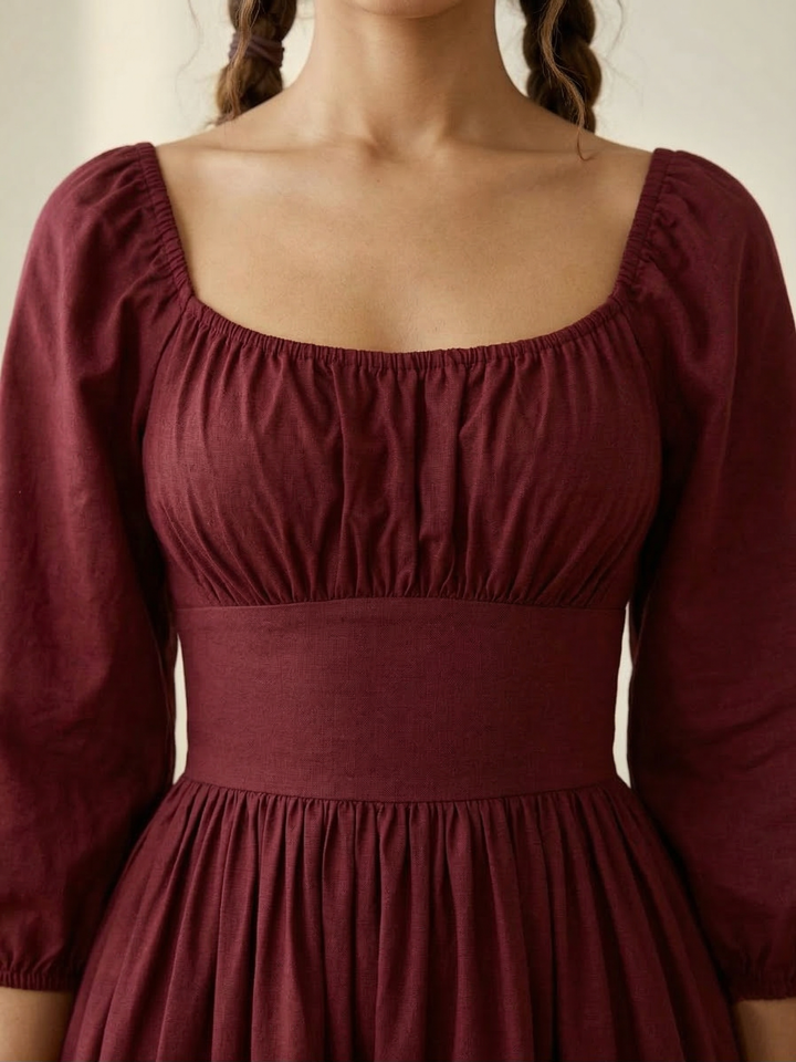 Sydney Solid Cotton Dress