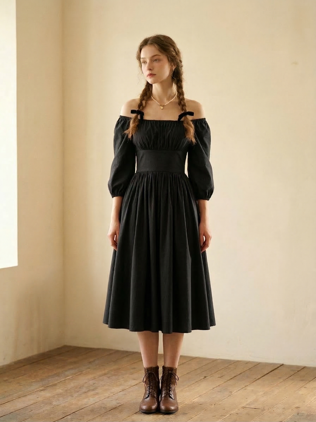 Sydney Solid Cotton Dress