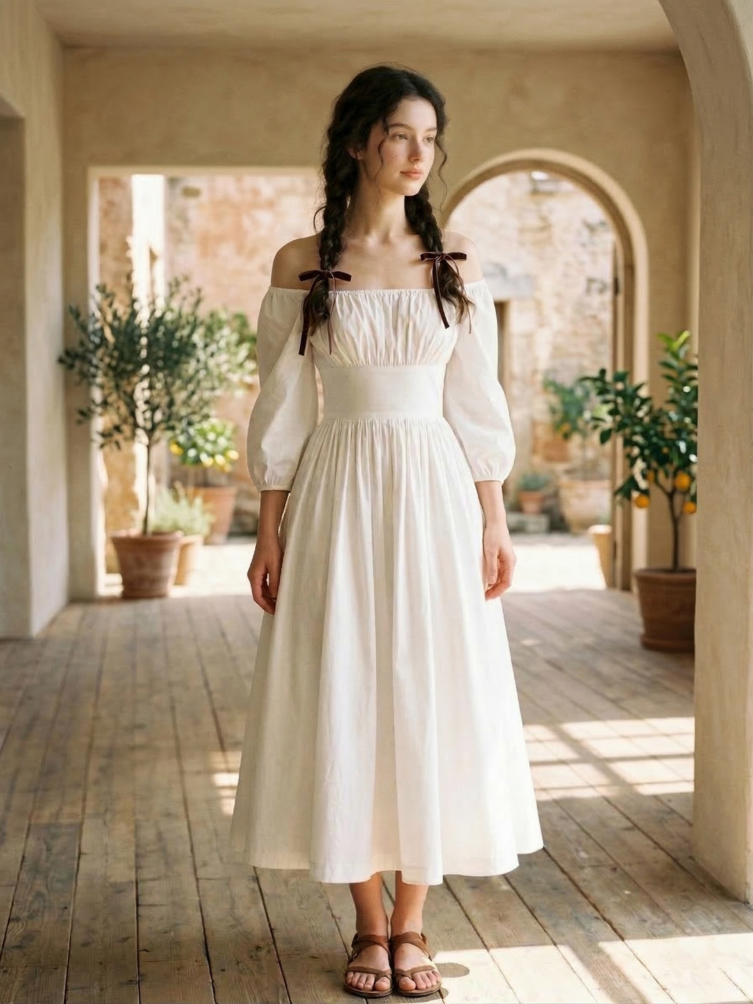 Sydney Solid Cotton Dress