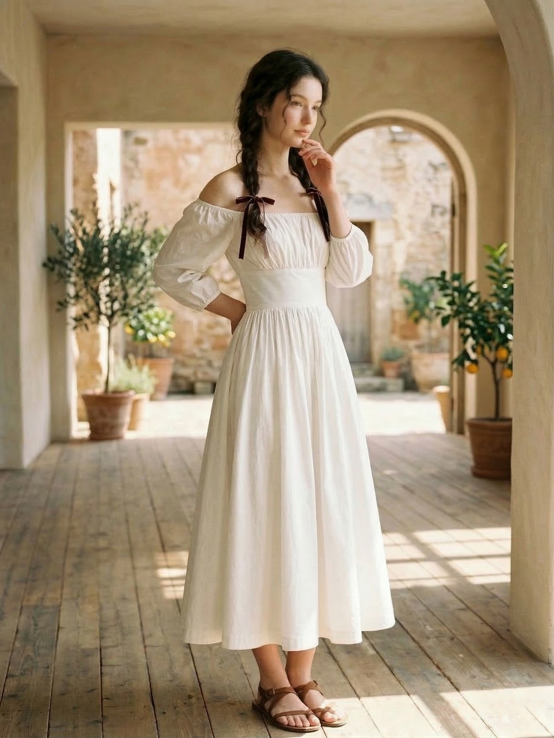 Sydney Solid Cotton Dress