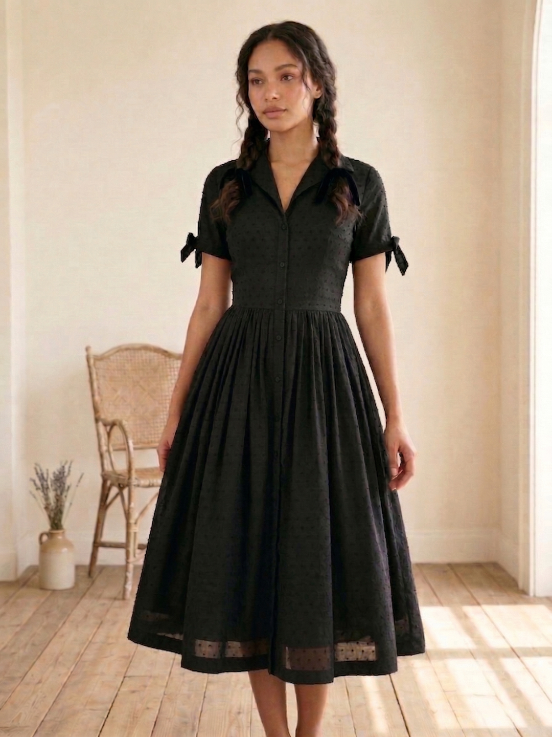 Trudie Dotted Swiss Dress