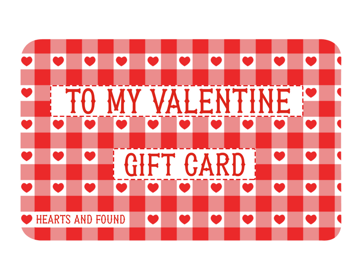 Gift Card - Valentines - Gingham