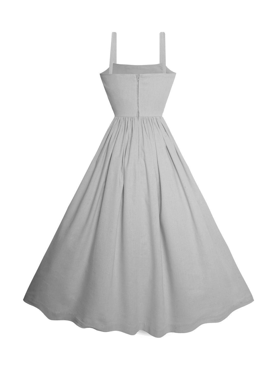 MTO - Grace Dress in Stone Grey Linen