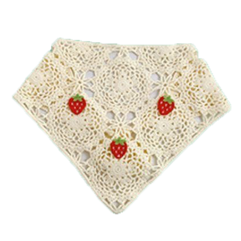 Strawberry Applique Knitted Headband