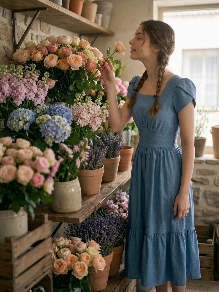 MTO - Ava Linen Dress