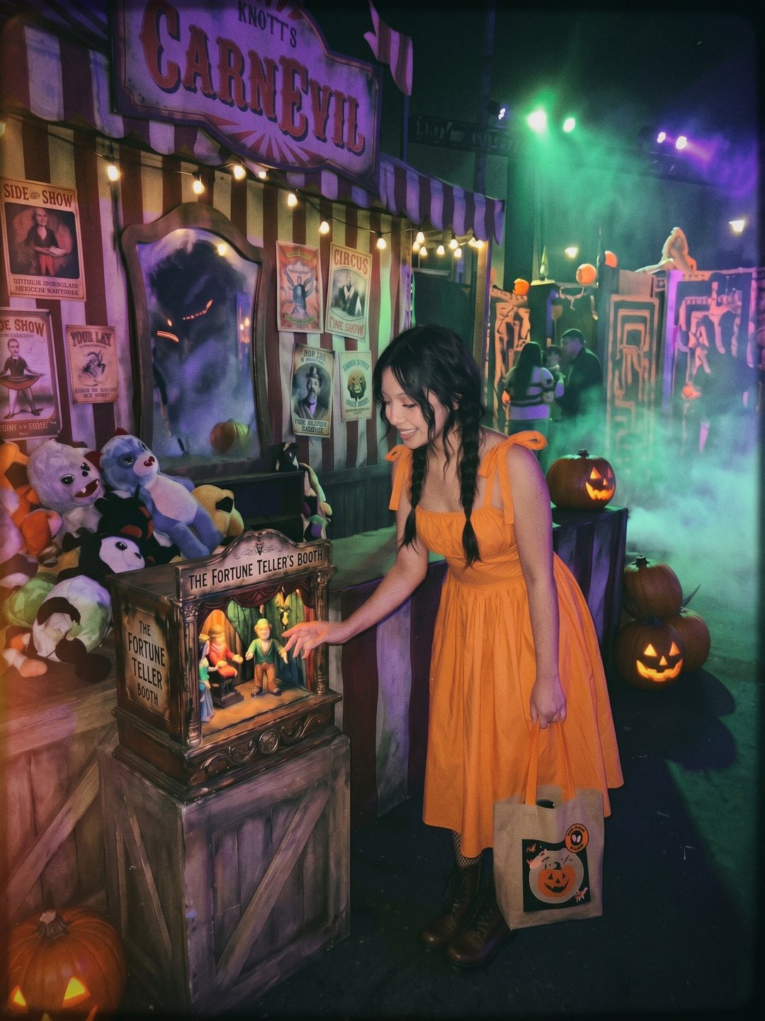 Kelly Dress Pumpkin Orange Cotton