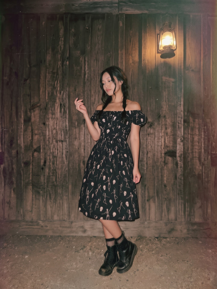 Loretta Dress "Skeletal Symphony"