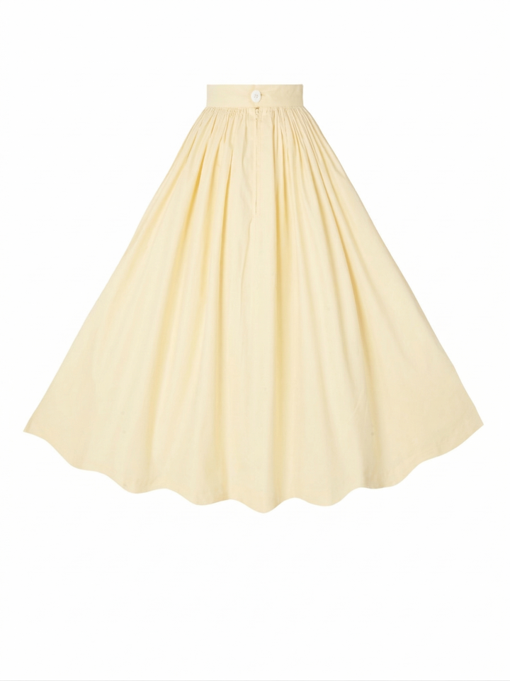 MTO - Lola Solid Cotton Skirt