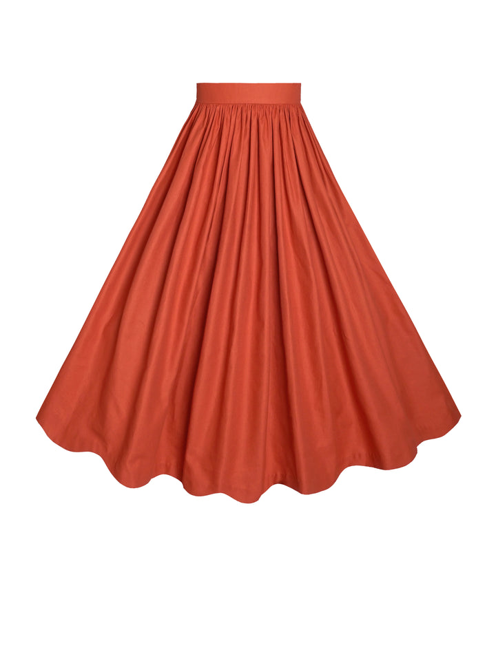 MTO - Lola Solid Cotton Skirt