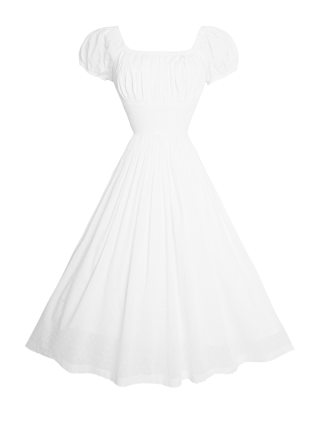 Robe Loretta en coton blanc