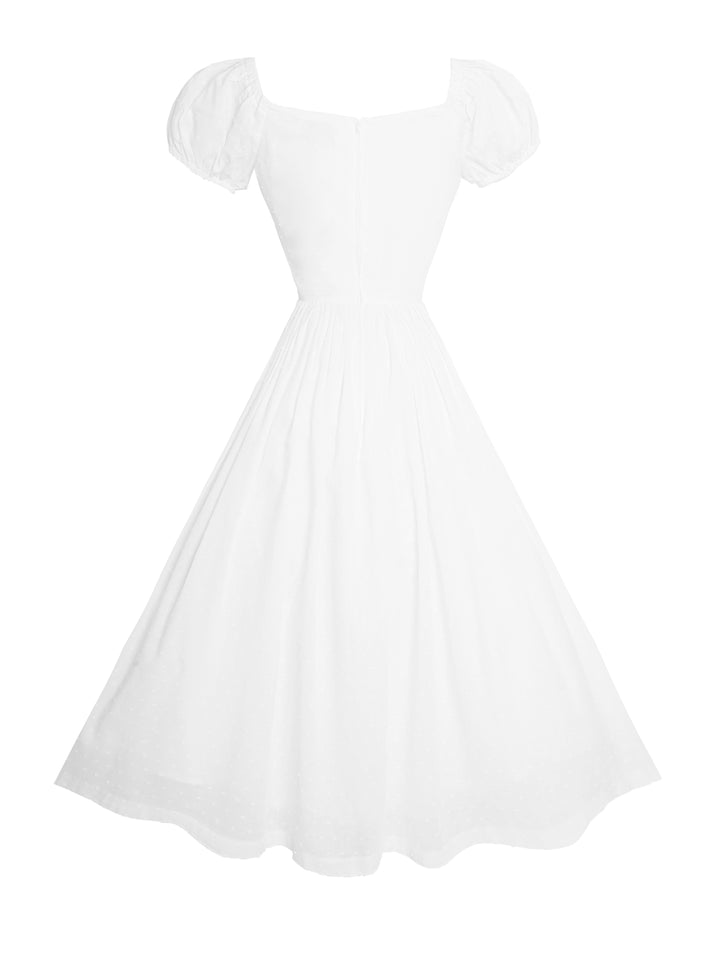 Robe Loretta en coton blanc