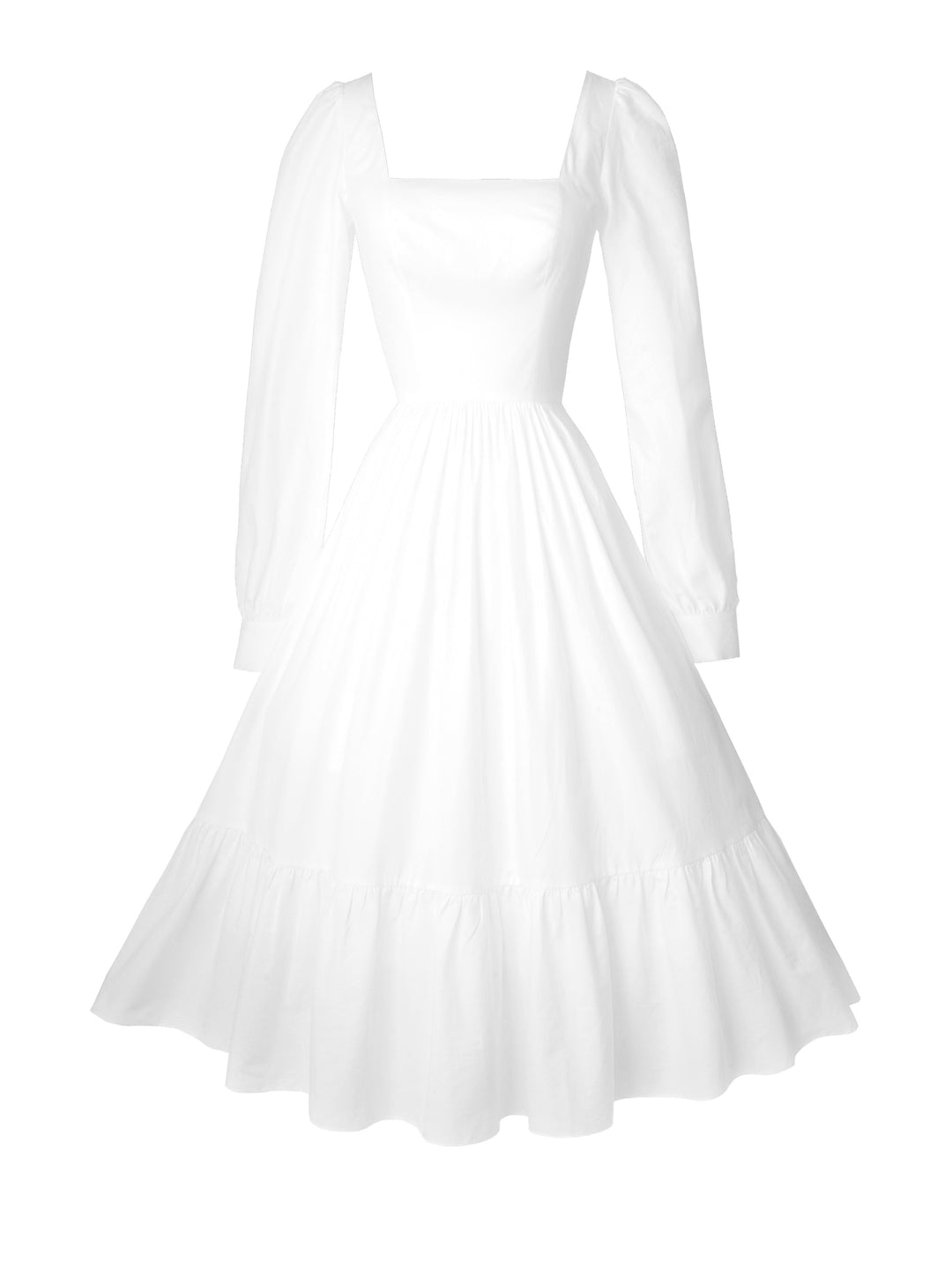 Mary Solid Cotton Dress