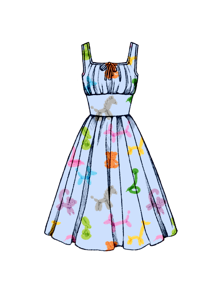 PRE-ORDER Michelle Dress "Party Animals"