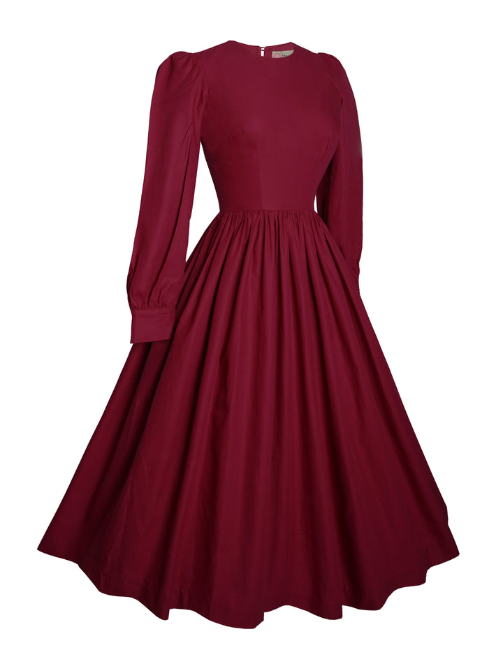 RTS - Taille S - Robe Agnès en Coton Bordeaux