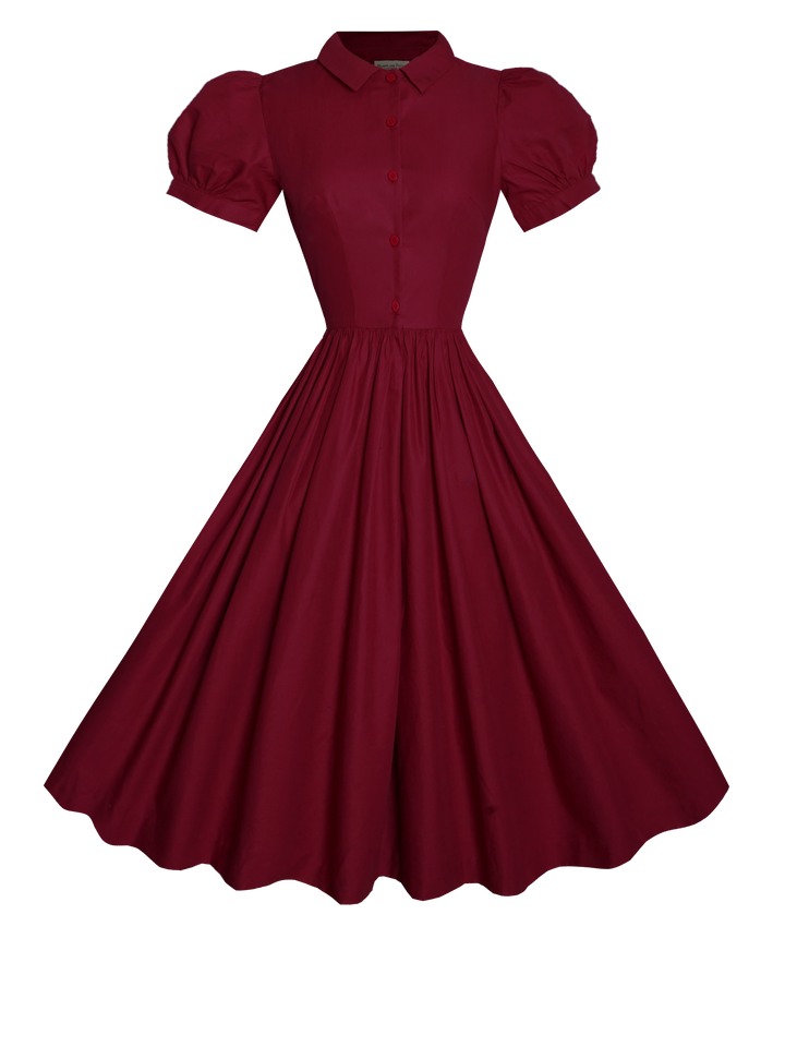 Judy Solid Cotton Dress